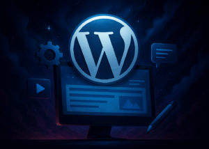 Wordpress Schulung - Abbildung des Wordpress Logos in einer kreativen Darstellung
